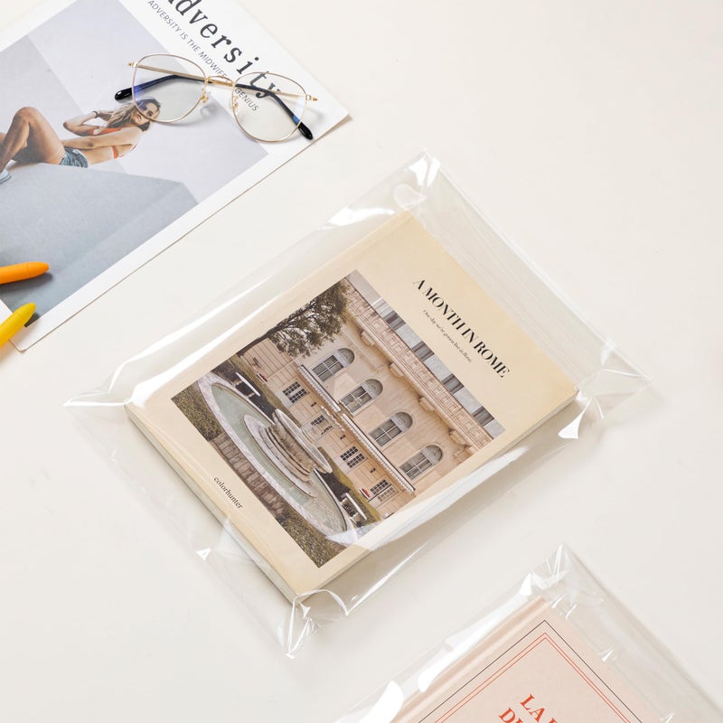 joybest 1000 Pack - 8 x 10 Inch Clear Cellophane Bags, Self Sealing Cello Plastic Poly Bags for Cards, Envelopes, Photos, Prints - Image 5
